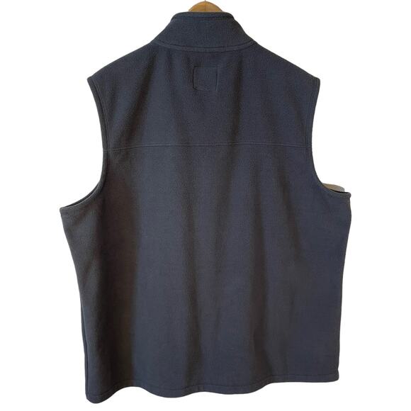 BASIC EDITION Kmart Men's Full Zip Fleece Vest Gray XL Outdoor Gorpcore Casual - Picture 3 of 9